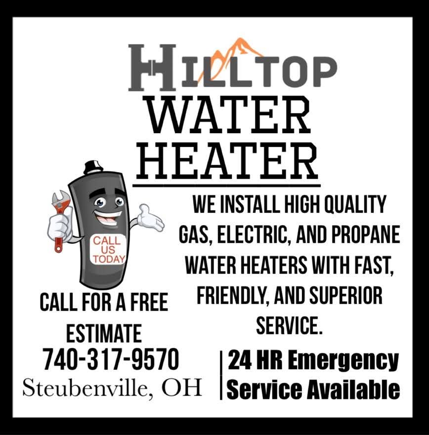 Hot water tank installation by Hilltop Water Heaters